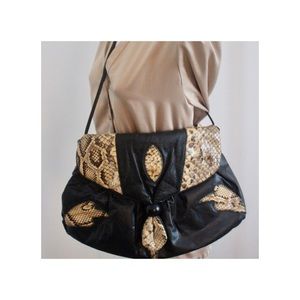 Vintage Snake Skin Print Purse